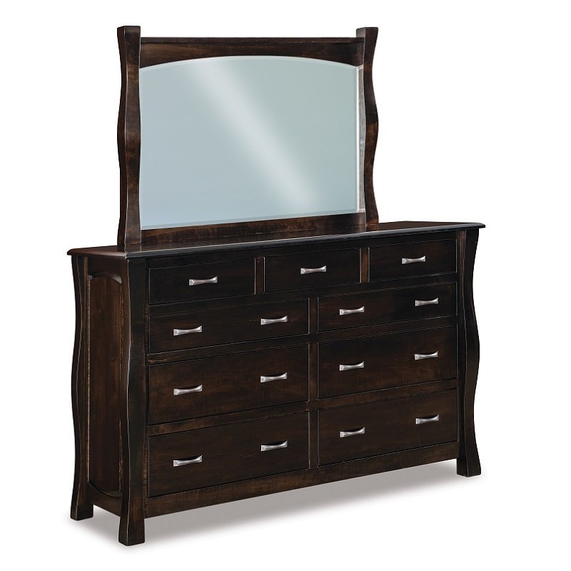 Samuel Large Nine Drawer Dresser with Optional Mirror from