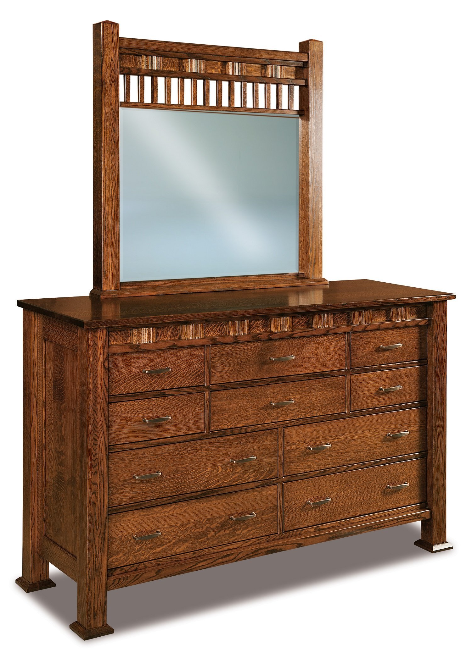 Aaron Mission Ten Drawer Dresser from DutchCrafters Amish Furniture