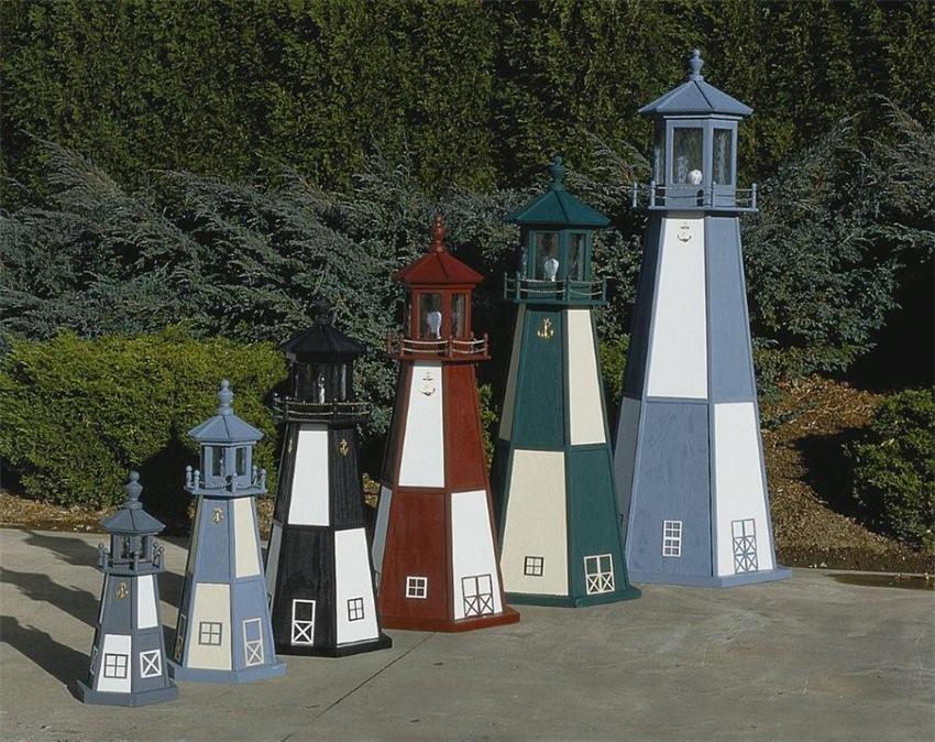 Cape Henry Wooden Garden Lighthouse By Dutchcrafters Amish Furniture