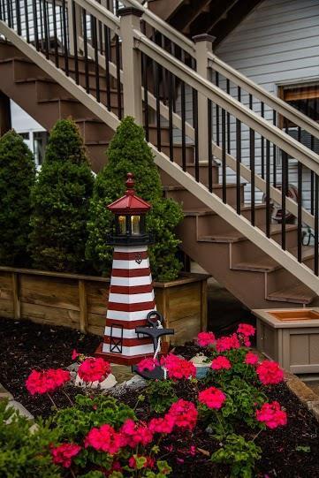 West Quoddy Wooden Garden Lighthouse by Dutchcrafters Amish Furniture