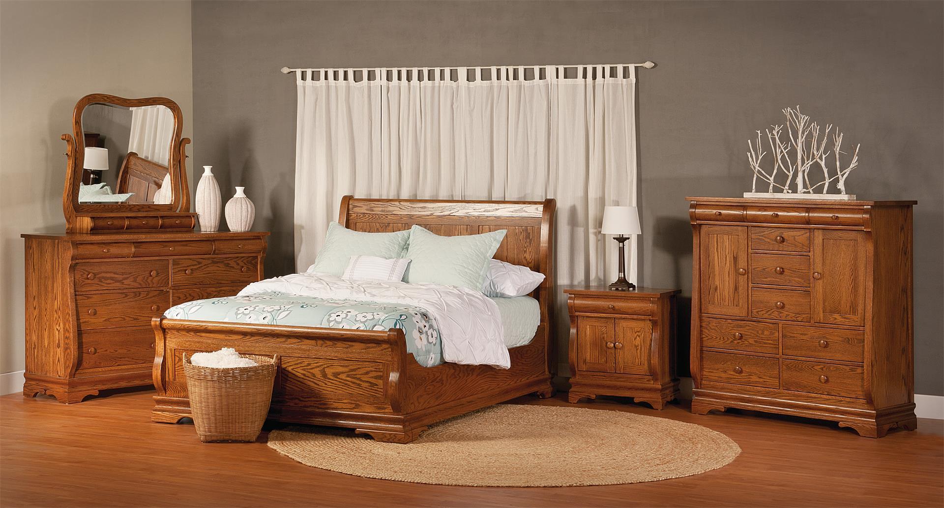Edna Sleigh 9-Drawer Dresser from DutchCrafters Amish Furniture