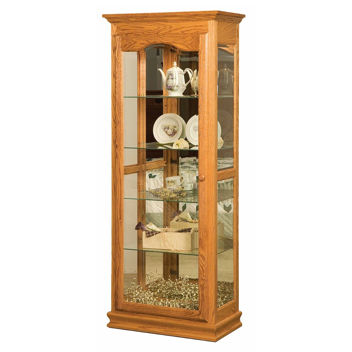 Meacham Curio Cabinet from DutchCrafters Amish Furniture