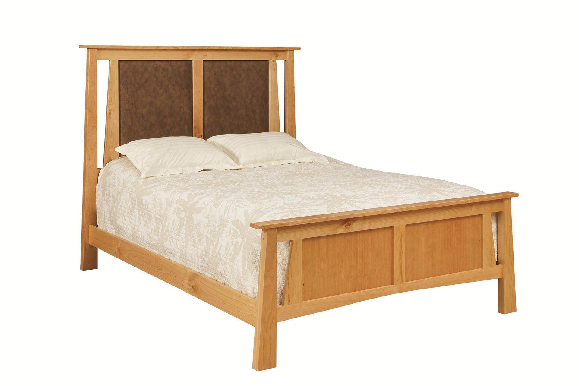 Solid Wood Upholstered Beds and Headboards from DutchCrafters Amish