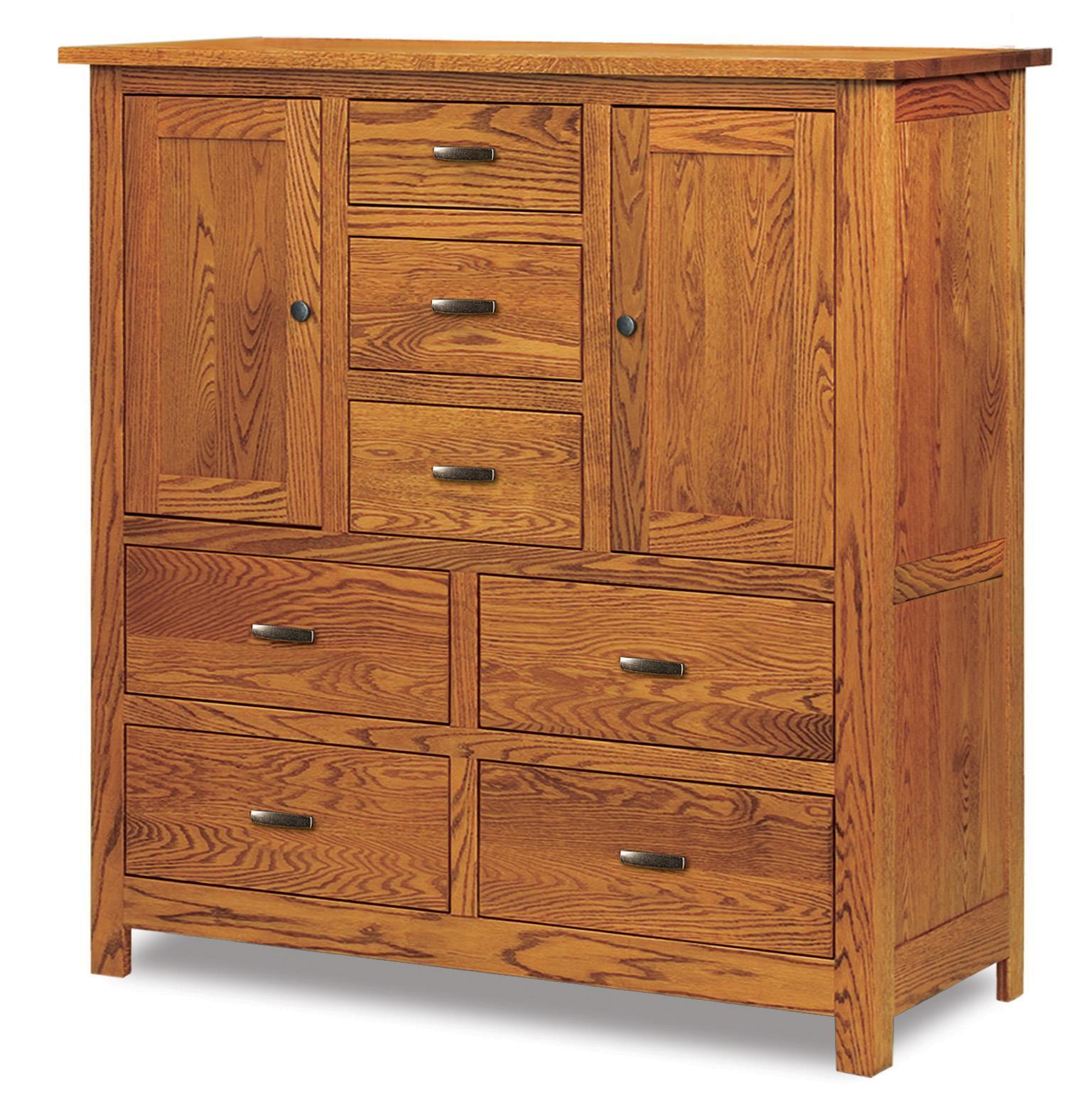 Oak Wood Mission Large Chest of Drawers from DutchCrafters Amish