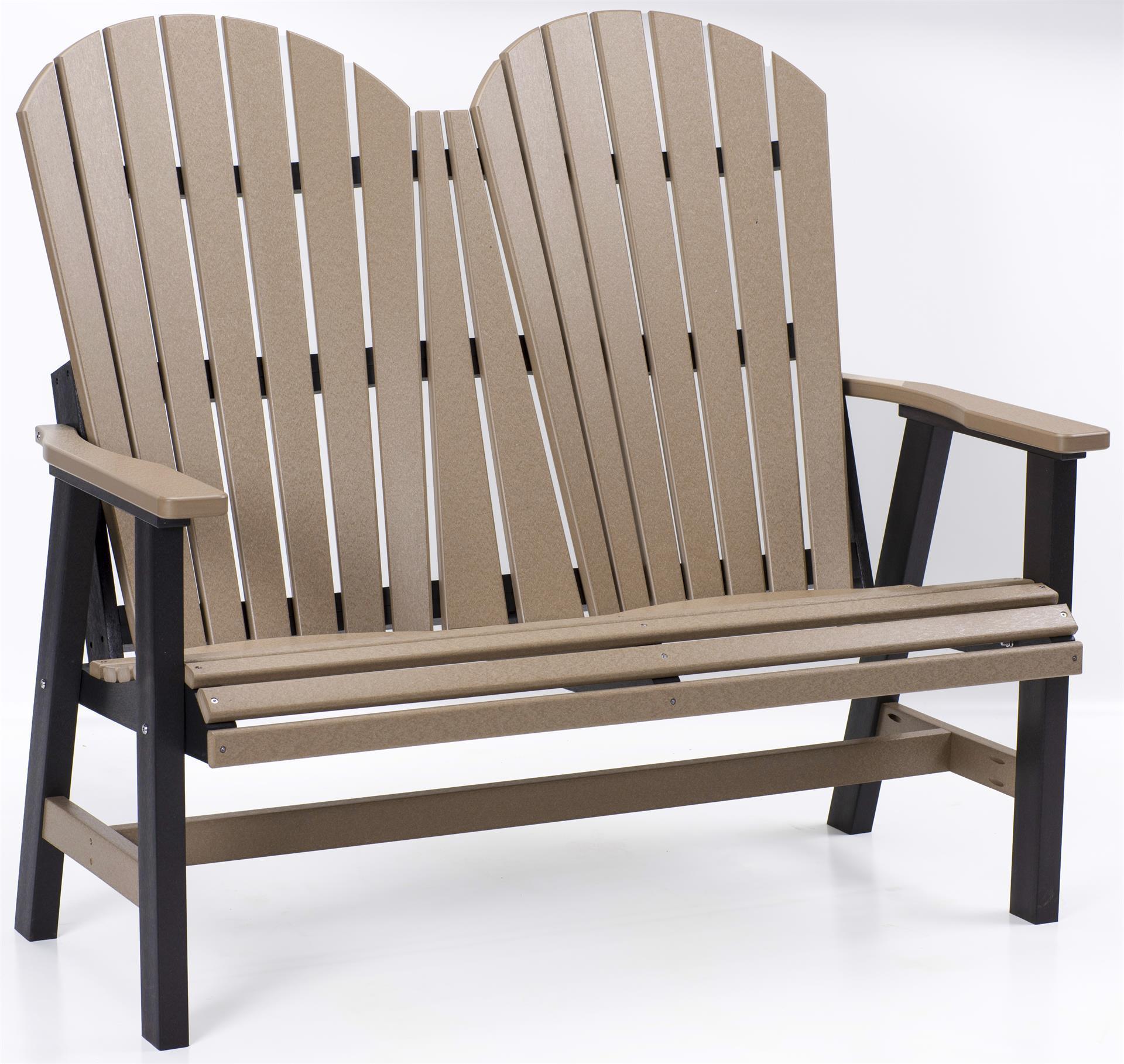 Berlin Gardens Patio Comfo-Back Poly Love Seat Bench from