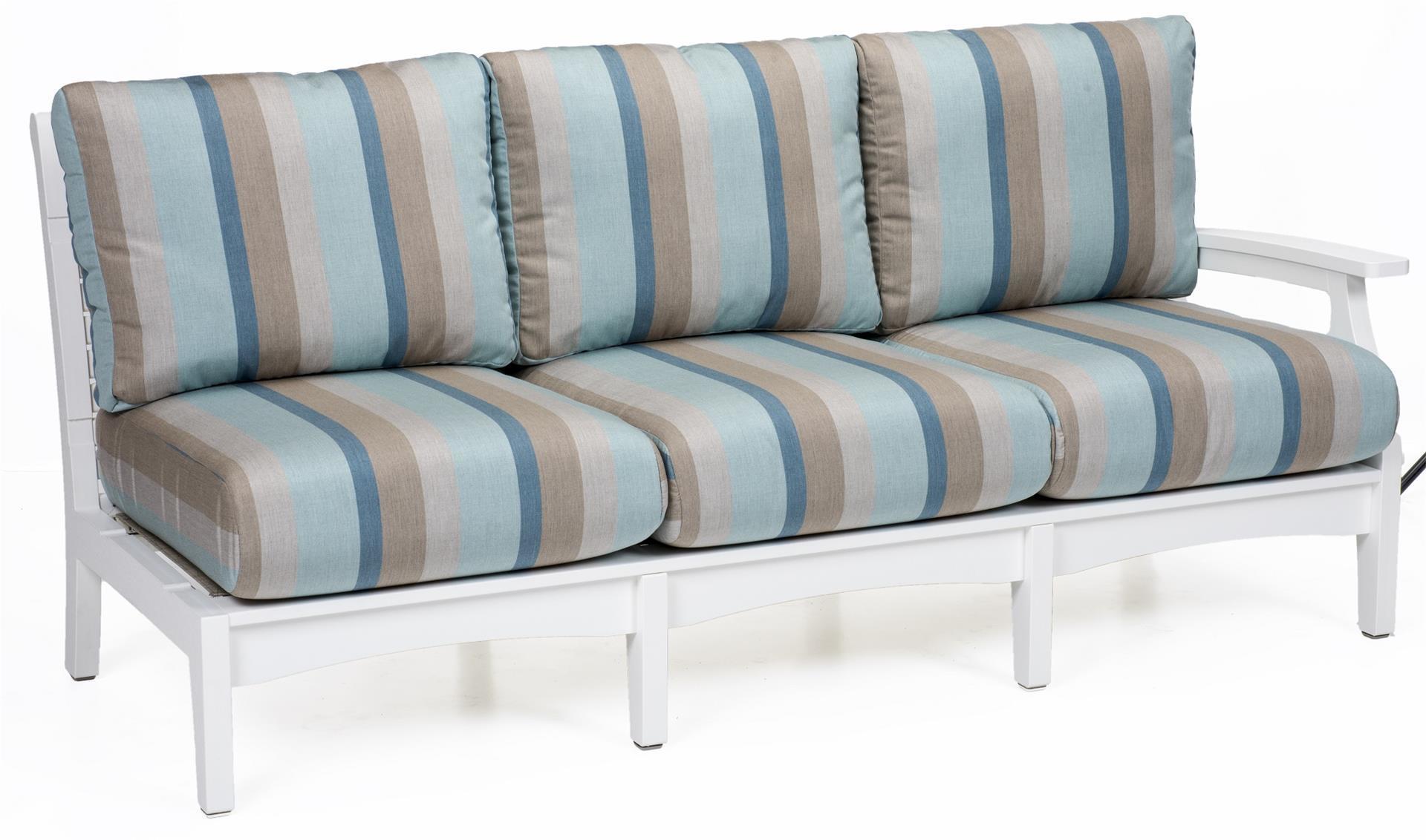 Berlin Gardens Classic Terrace Poly Outdoor Left Arm Sofa from