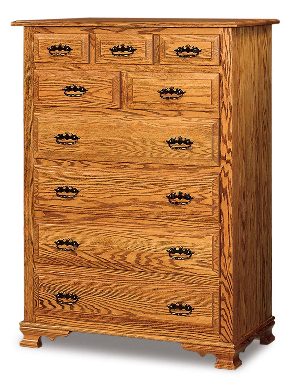 Wood 9-Drawer Chest of Drawers from DutchCrafters Amish Furniture