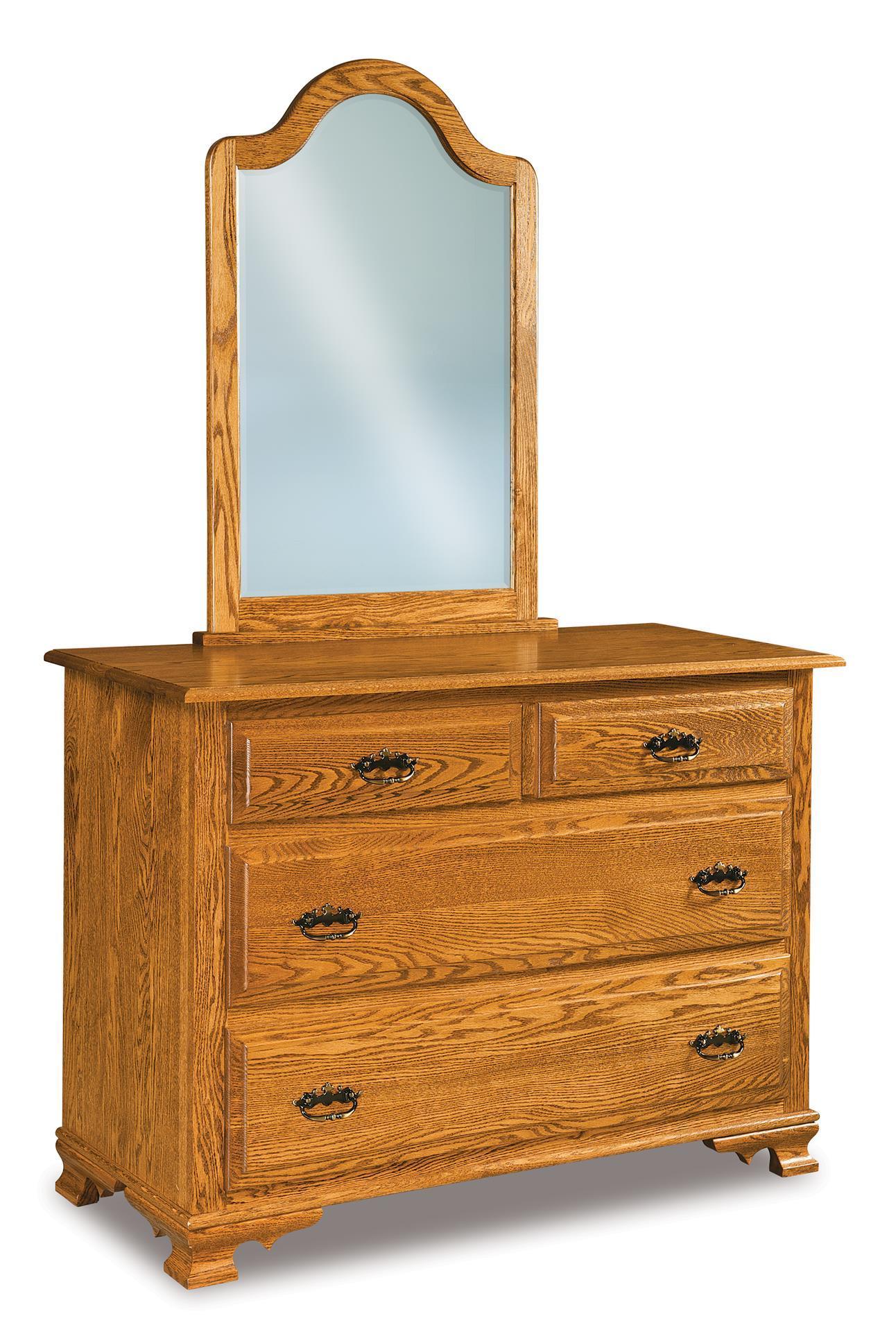 Heritage Wilma Four Drawer Dresser with Optional Mirror from