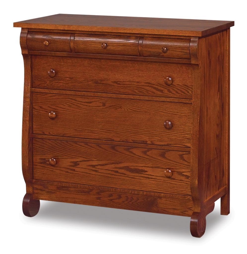 Lydia Classic Sleigh Six Drawer Child's Chest of Drawers from