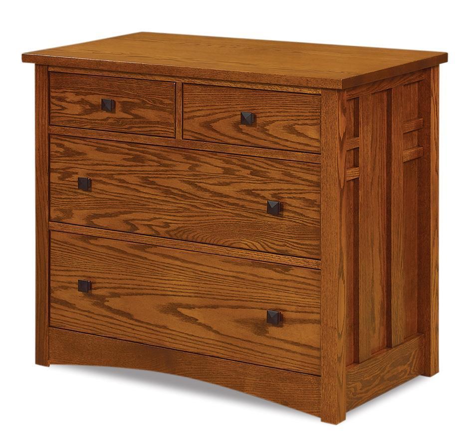 Wood Mission Chest of Drawers from DutchCrafters Amish Furniture