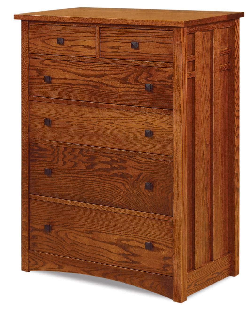Wood Mission 6-Drawer Chest of Drawers from DutchCrafters Amish