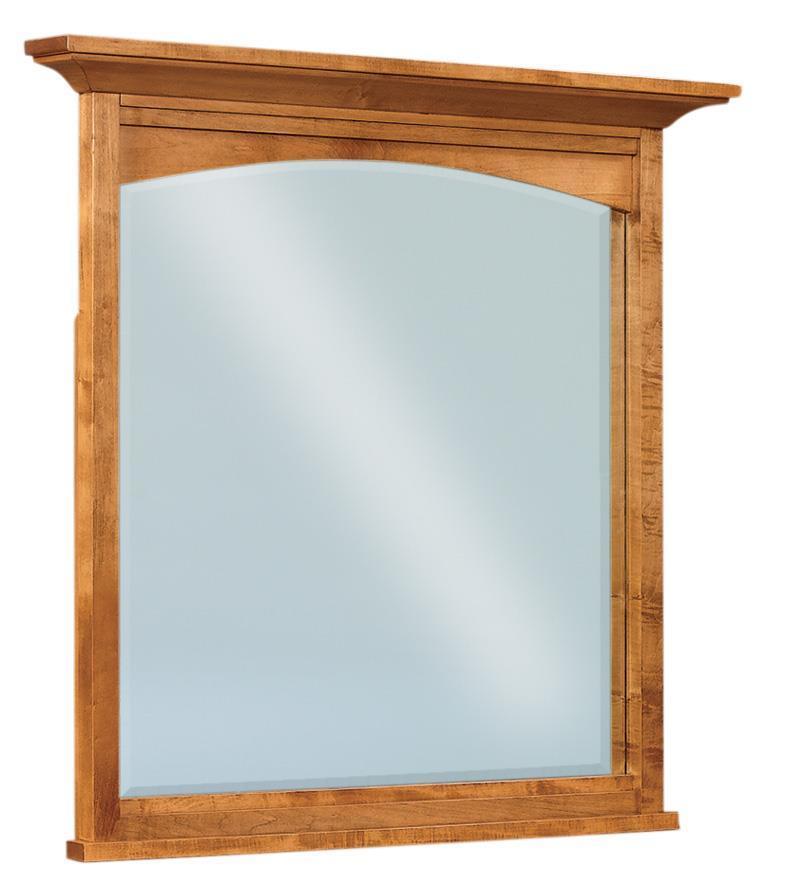 Torrent Mission Beveled Arch Mirror from DutchCrafters Amish Furniture