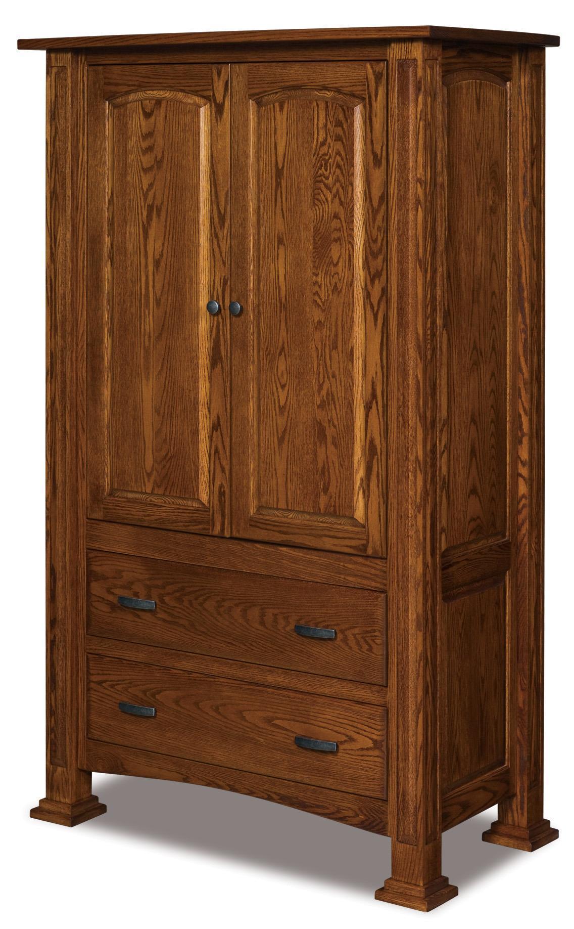William Two Drawer Armoire from DutchCrafters Amish Furniture