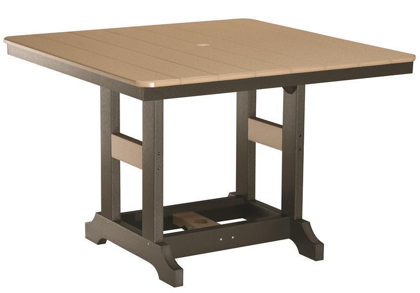 Berlin Gardens 44" Square Bar Height Poly Table from