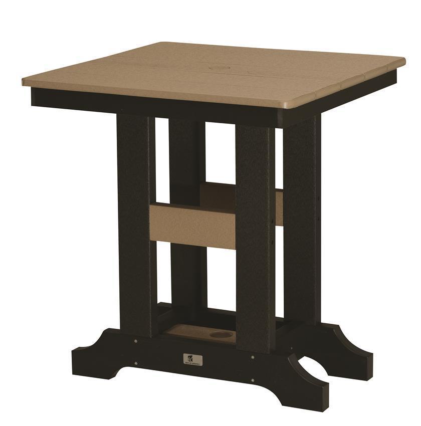 Berlin Gardens Classic 28" Square Poly Bar Height Table from