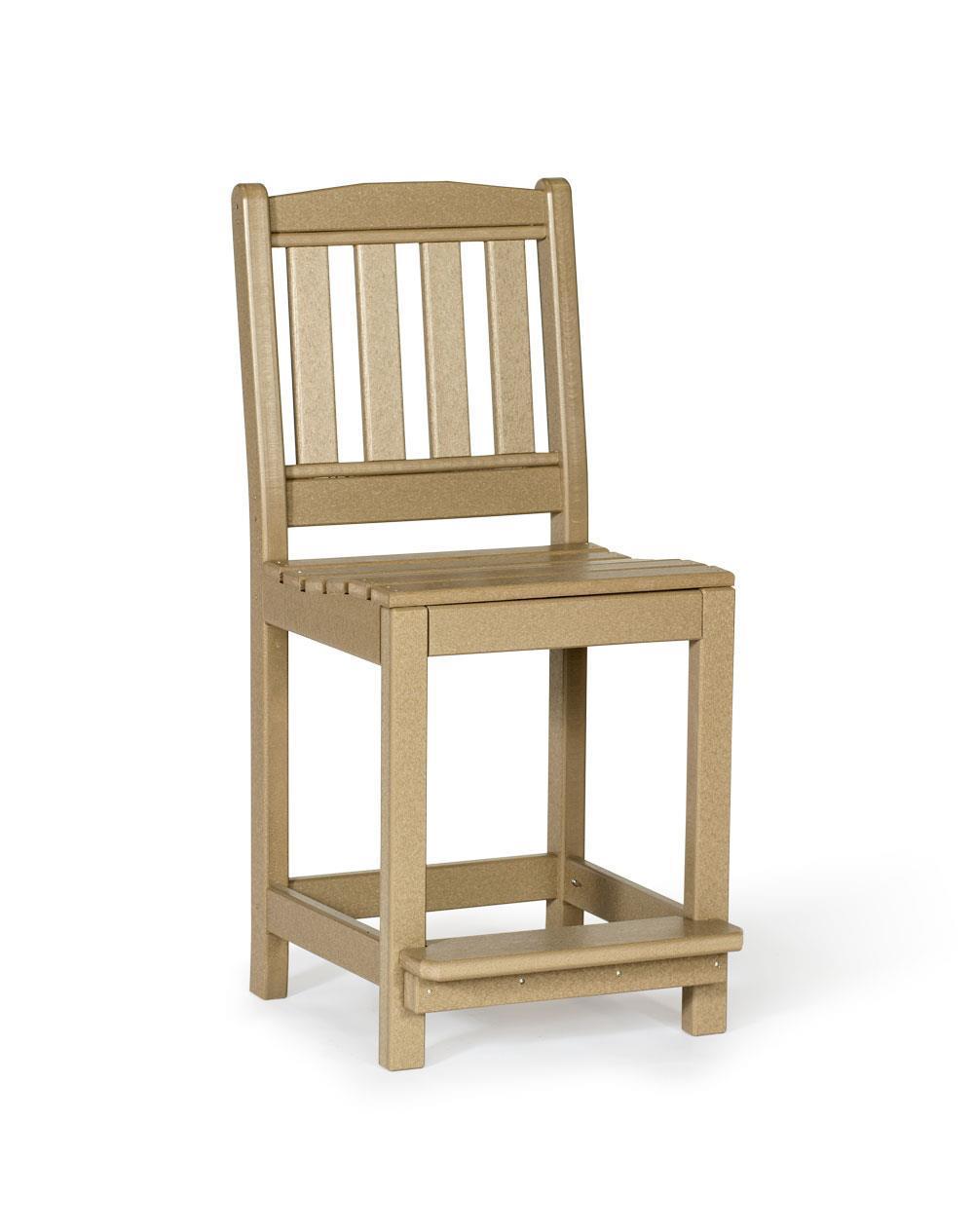 poly lumber furniture on Leisure Lawns Patio Recycled Poly Counter Side Chair From