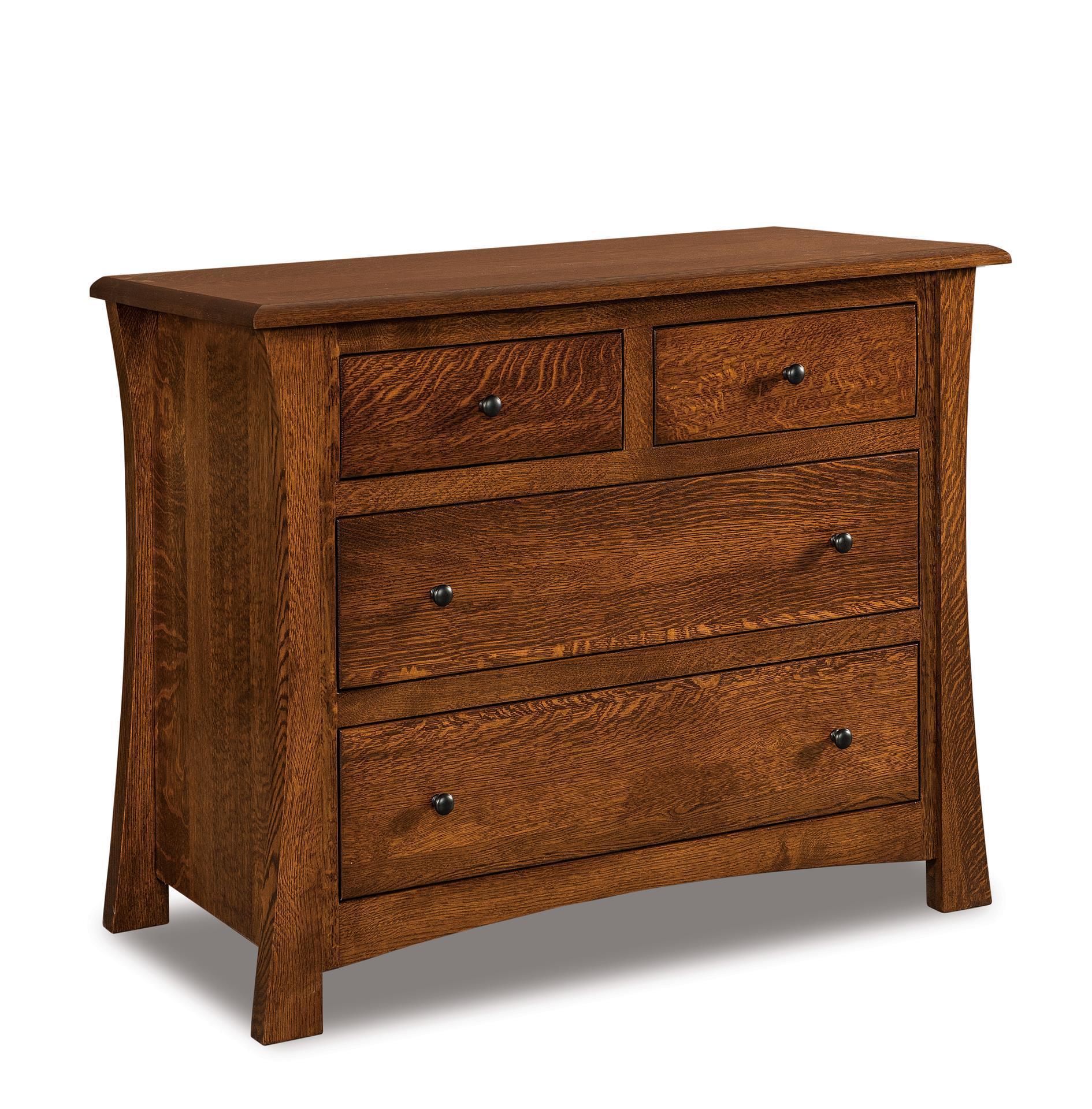 Hardwood Small 4-Drawer Chest of Drawers from DutchCrafters Amish