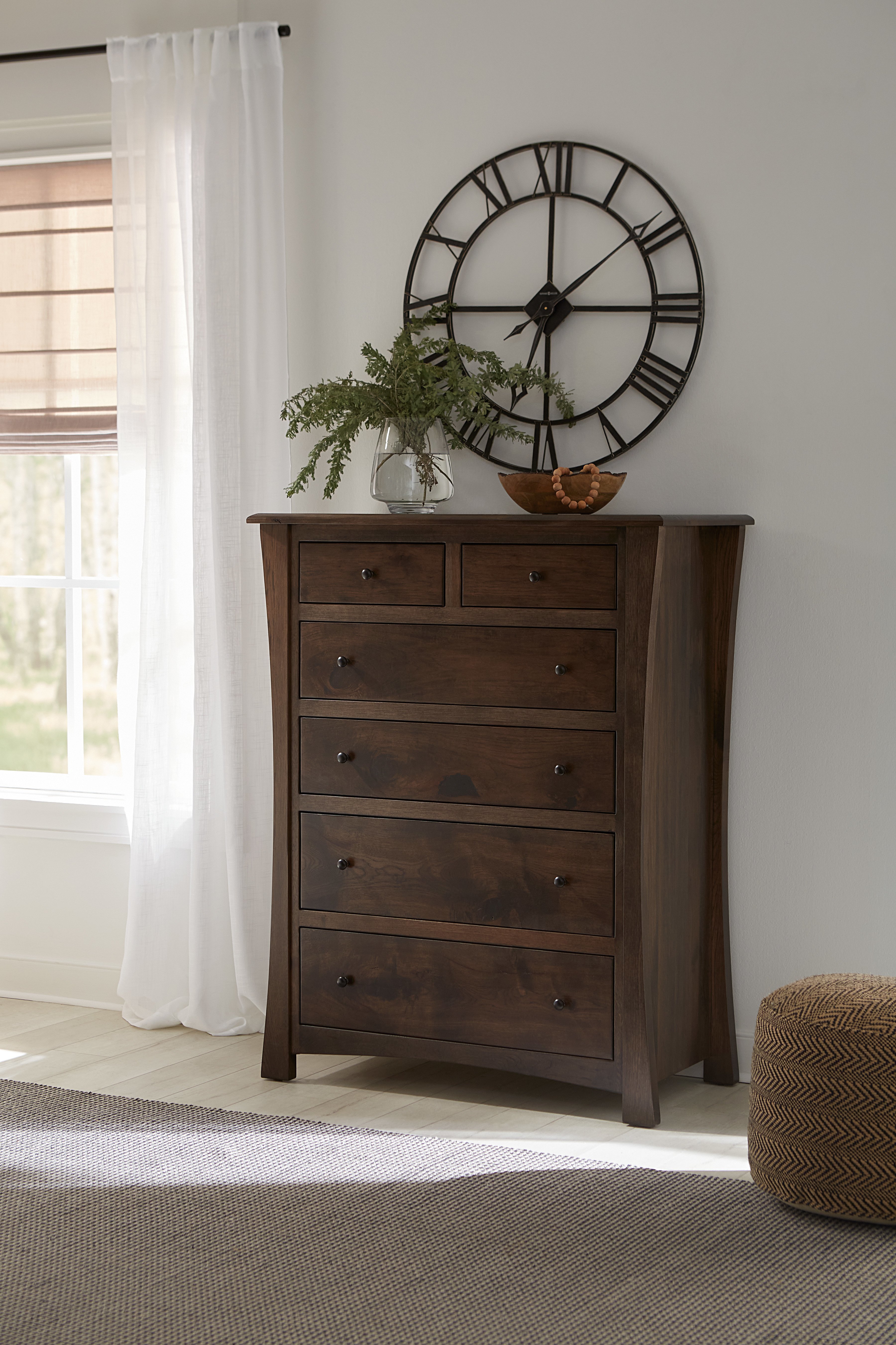 Hardwood Six Drawer Chest of Drawers from DutchCrafters Amish