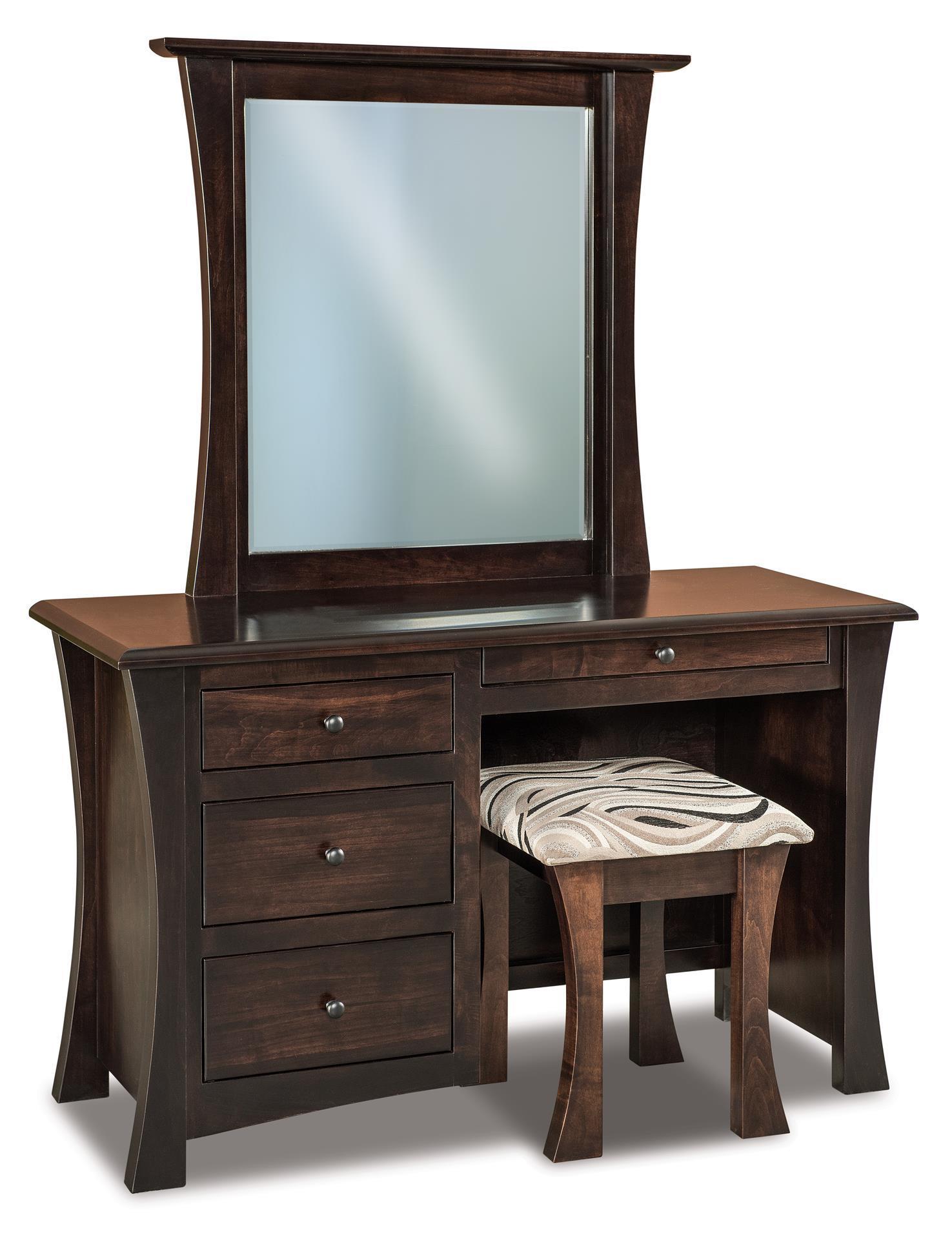 Solid Wood 4-Drawer Vanity Dressing Table from DutchCrafters Amish