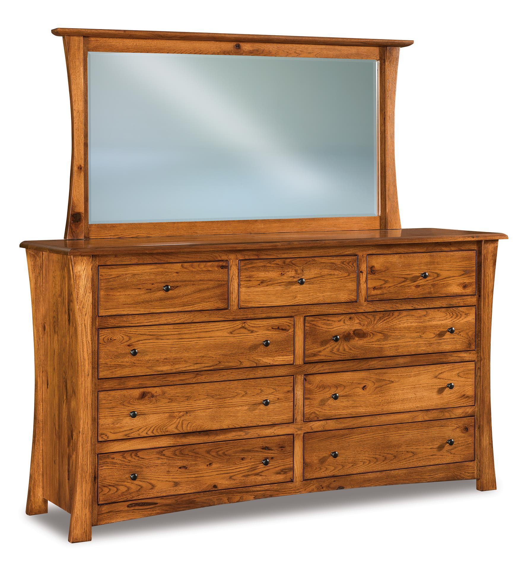 Solid Hardwood 9-Drawer Dresser from DutchCrafters Amish Furniture