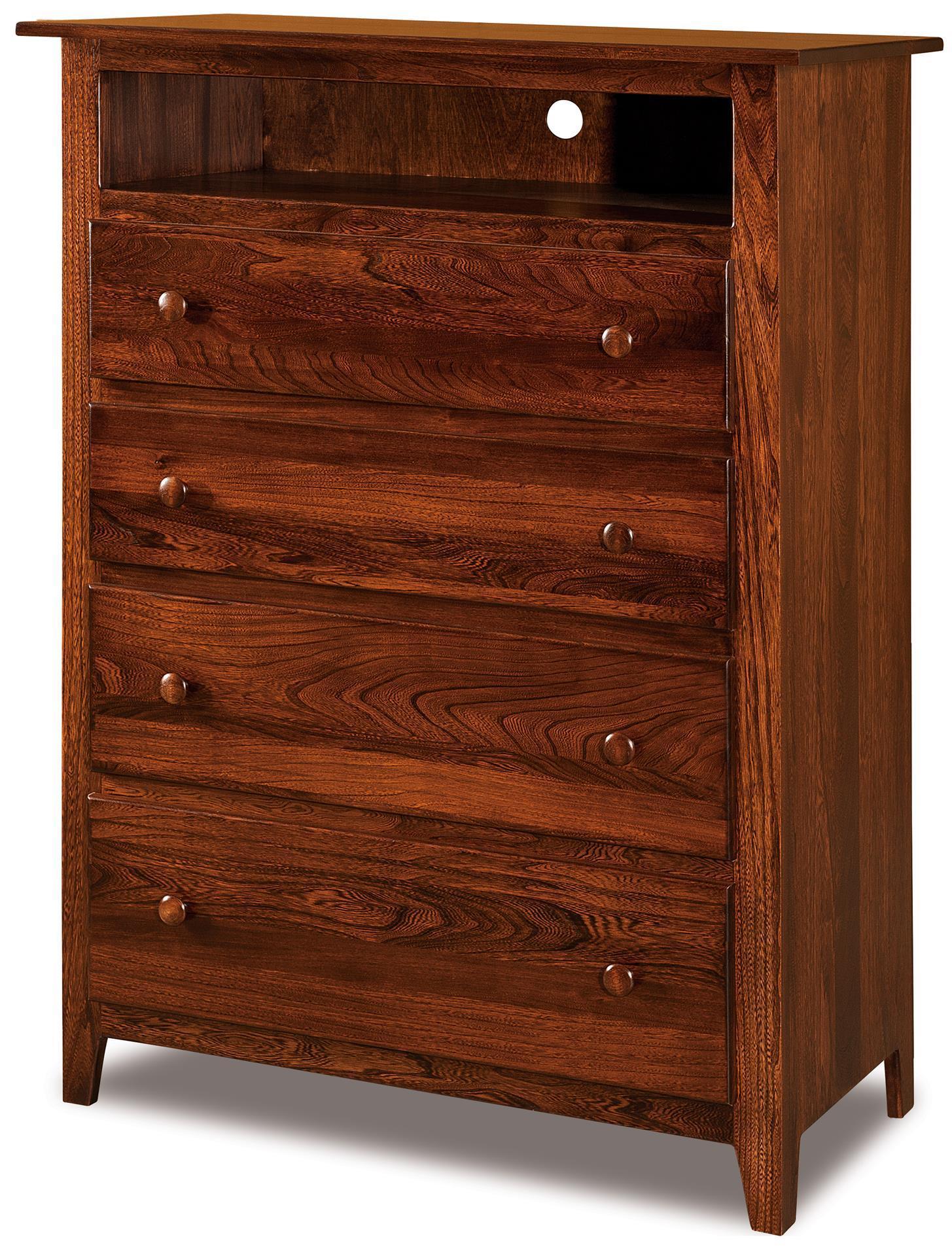 Shaker Media Chest of Drawers from DutchCrafters Amish Furniture