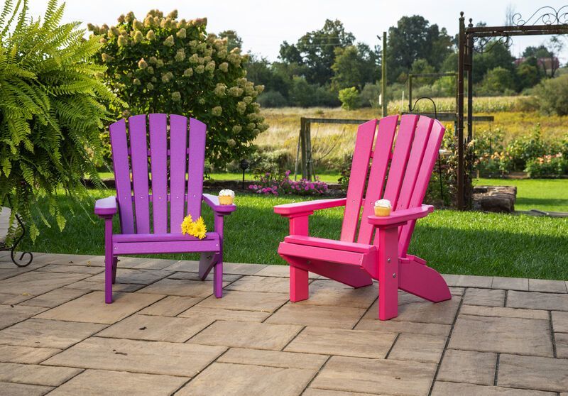 Poly Child's Fan-Back Adirondack Chair for Kids|