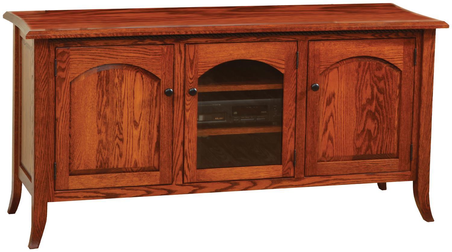 Solid Wood TV Stand by DutchCrafters Amish Furniture