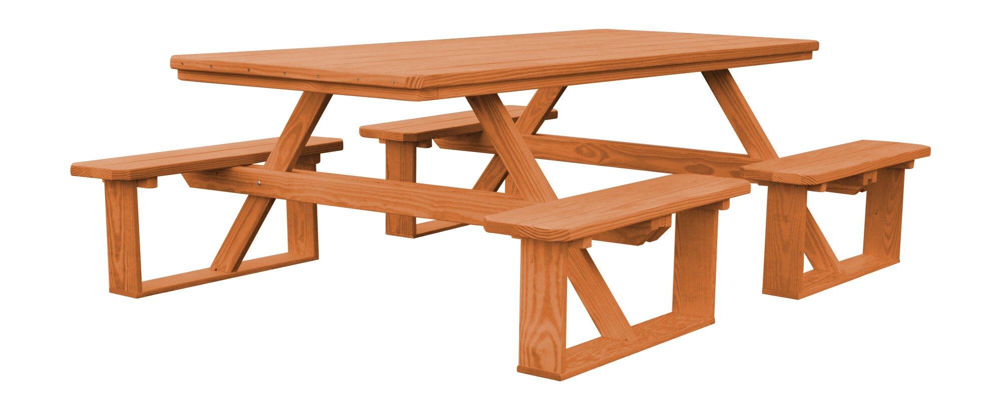 Pine Wood 8' Picnic Table from DutchCrafters Amish Furniture