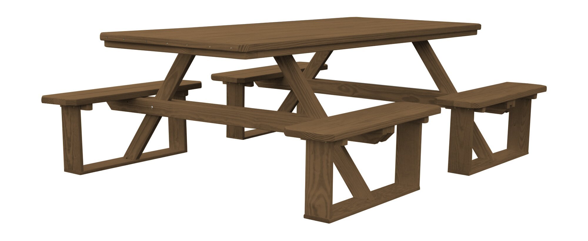 Pine Wood 8' Picnic Table from DutchCrafters Amish Furniture