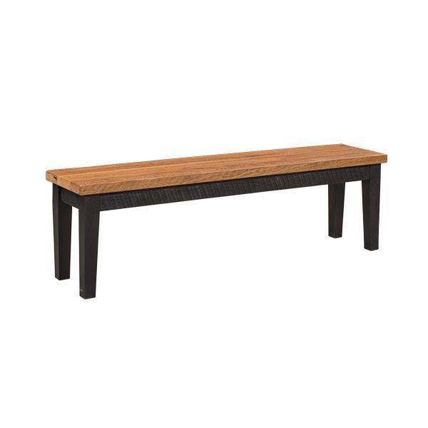 Reclaimed Barn Wood Dining Bench from DutchCrafters Amish Furniture