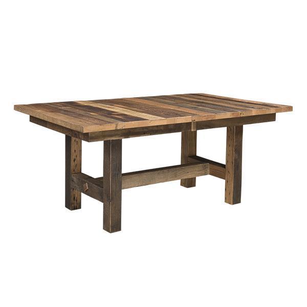 Grove Reclaimed Oak Barnwood Extension Table from DutchCrafters Amish