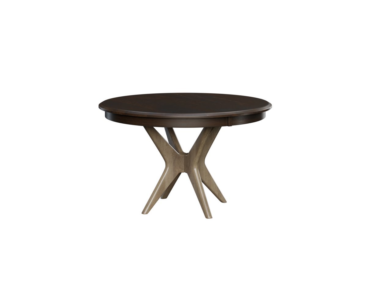 Wood Modern Single Pedestal Dining Table from DutchCrafters Amish