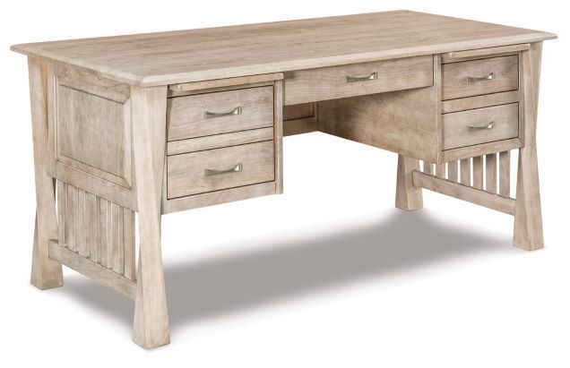 Hardwood 65" Executive Desk from DutchCrafters Amish Furniture
