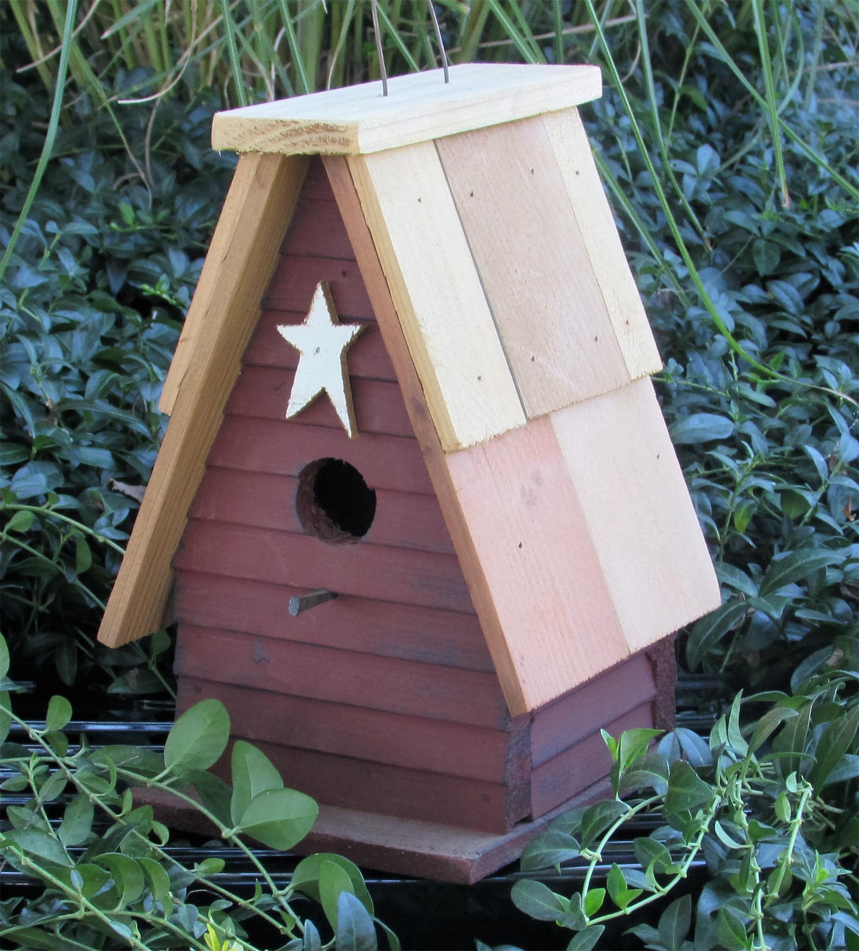 Board and Batten Cedar Roof Birdhouse from DutchCrafters Amish