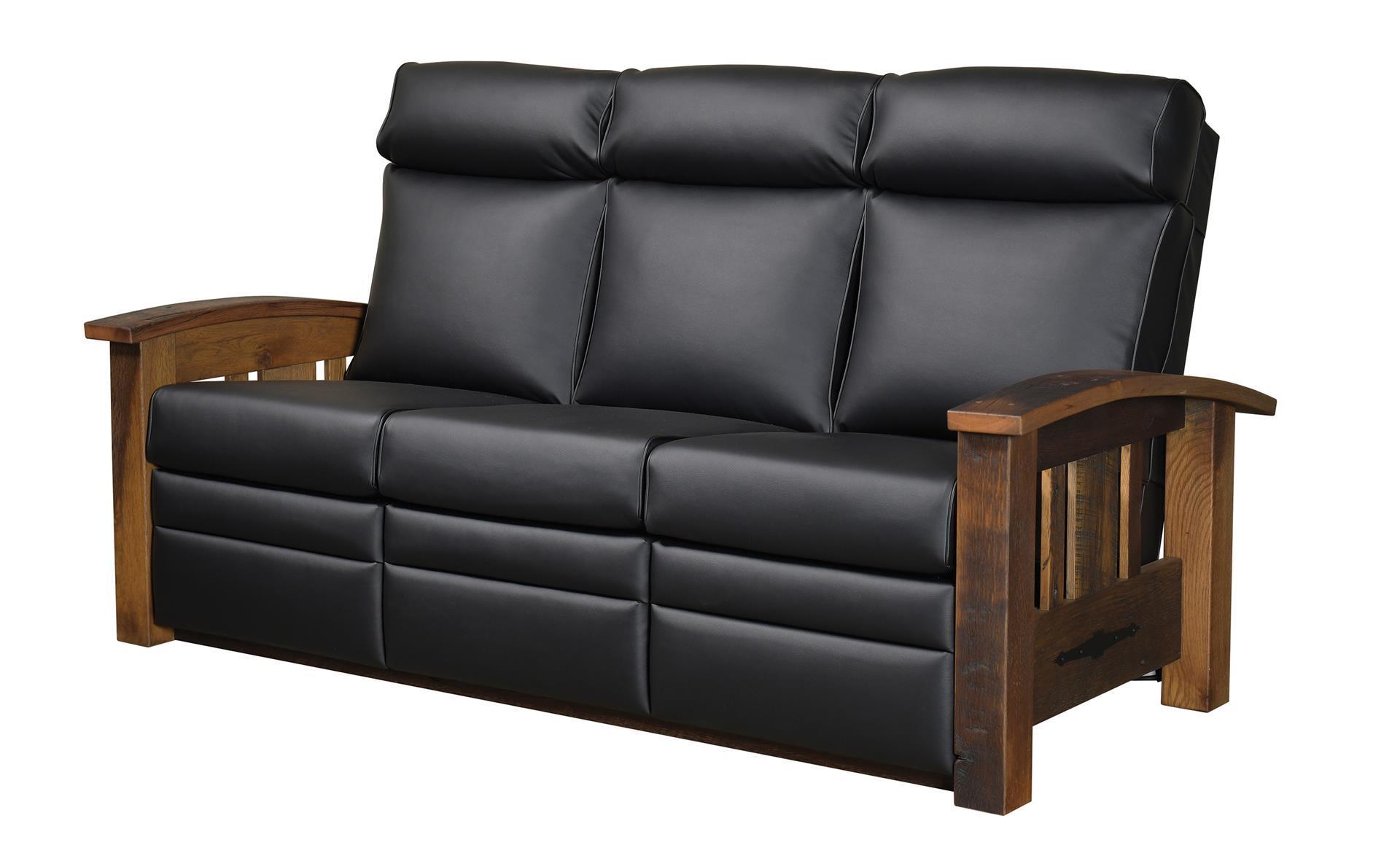 Rustic Recliner Sofa from DutchCrafters Amish Furniture