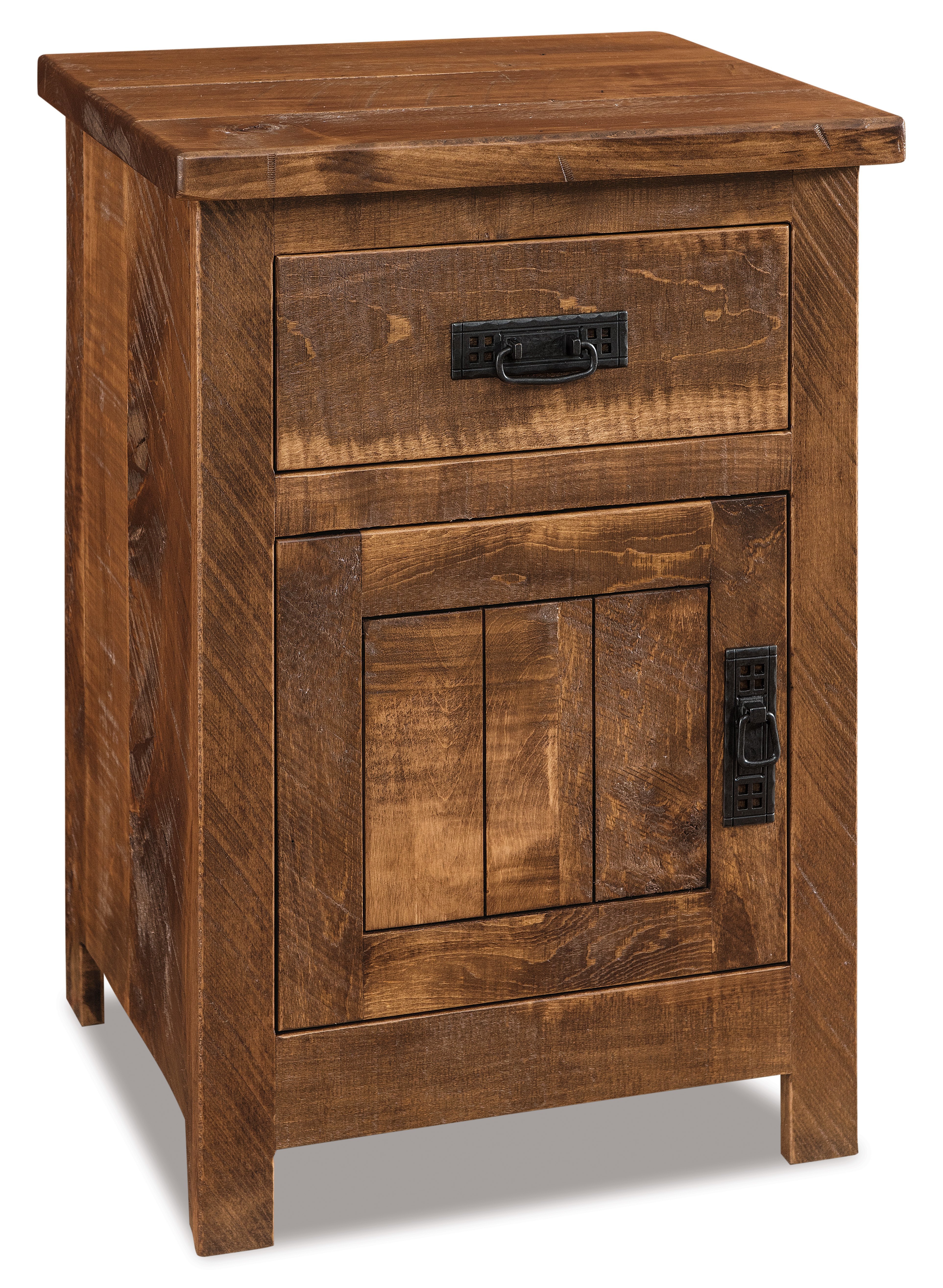 Custom Rustic Nightstand Cabinet from DutchCrafters Amish Furniture