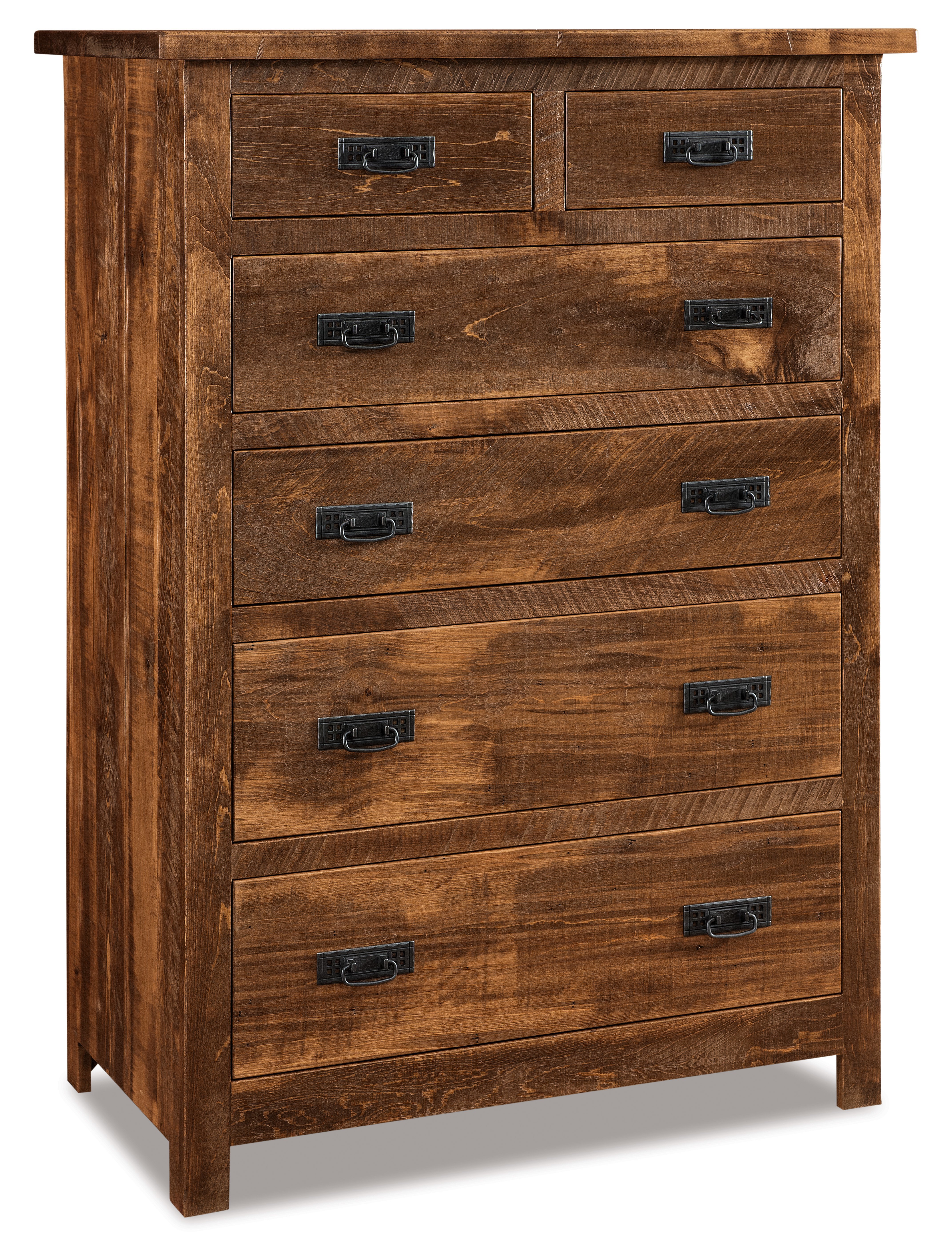 Rustic Wood 6-Drawer Chest of Drawers from DutchCrafters Amish