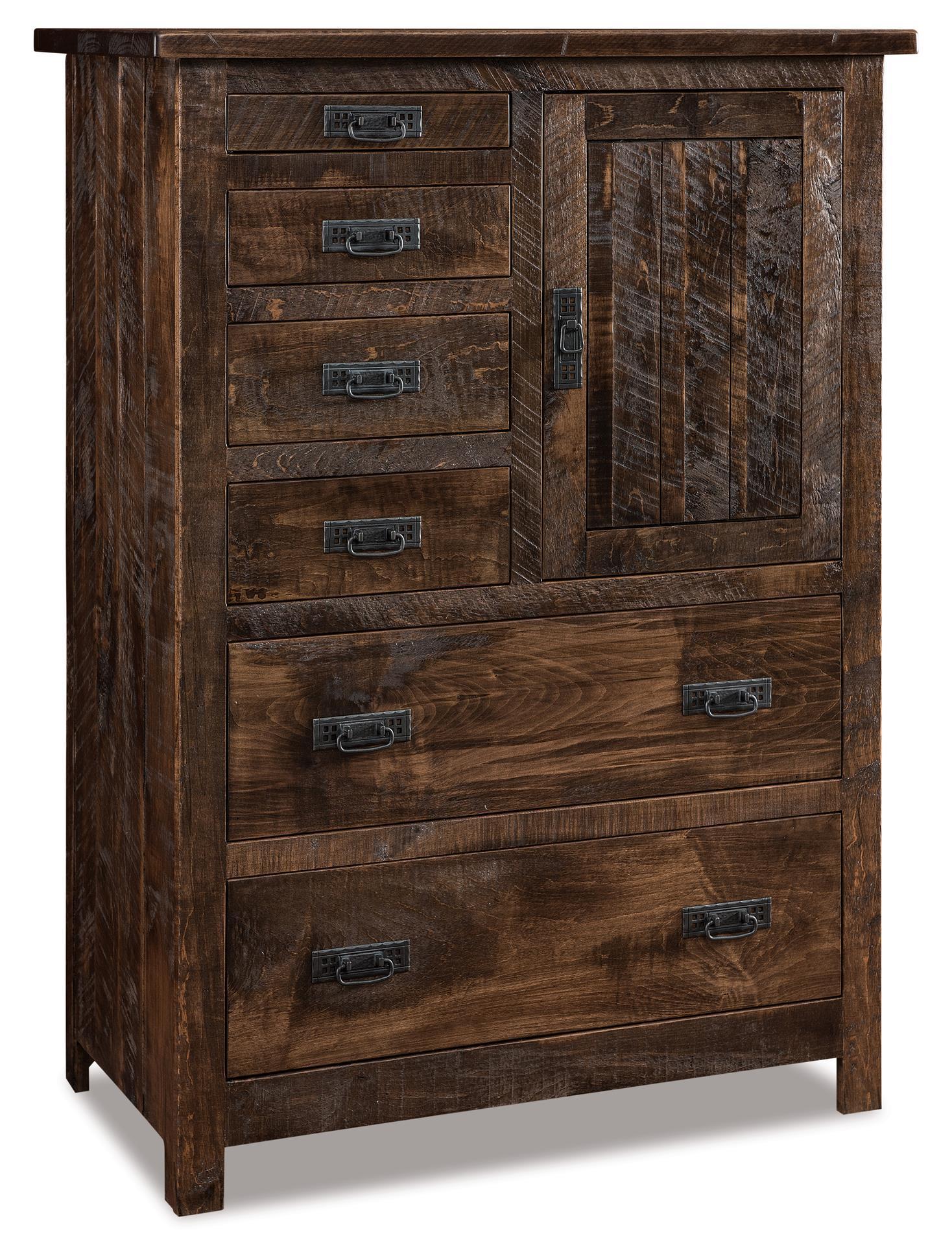 Rustic Wood Gentleman's Chest of Drawers from DutchCrafters Amish