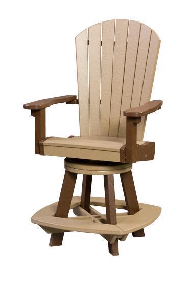 Shoreline Poly Swivel Counter Chair from DutchCrafters Amish Furniture