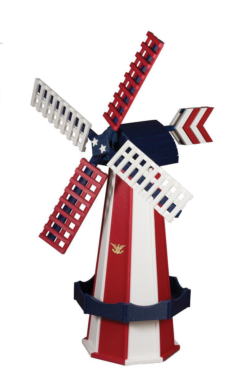 Poly Lumber Patriotic Windmill - Proudly Made in the USA