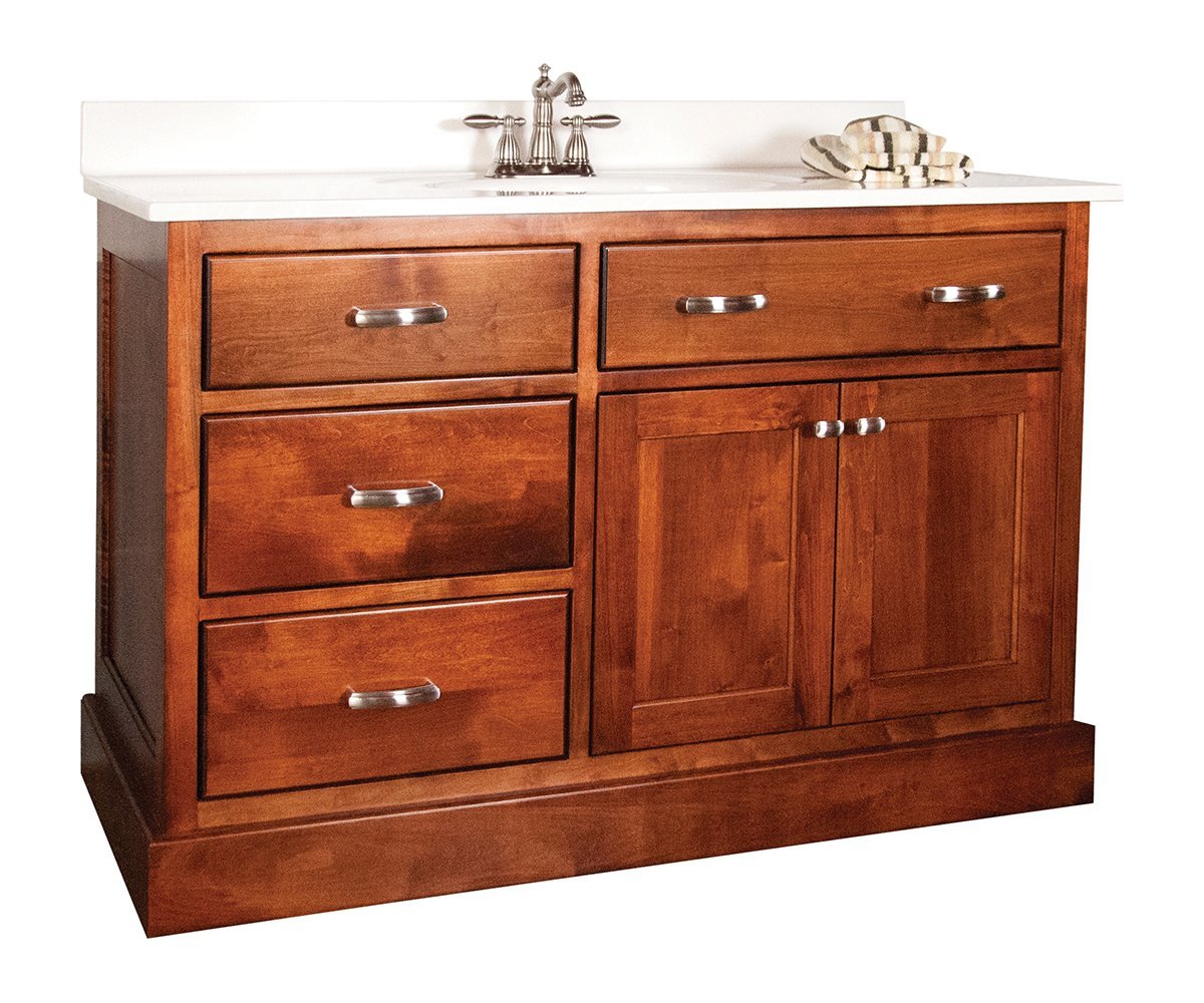 Springs Bathroom Vanity Without Top from DutchCrafters Amish Furniture