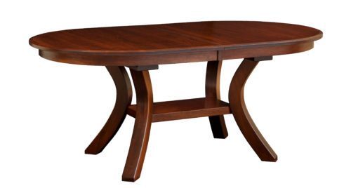 Bowman Solid Wood Trestle Dining Table from DutchCrafters Amish