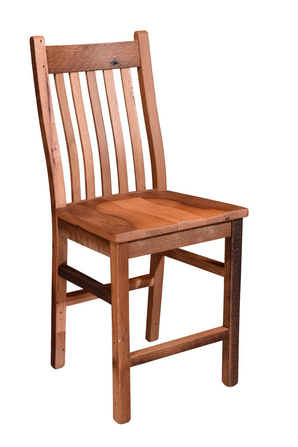 Mission Style Reclaimed Barnwood Bar Chair By Dutchcrafters Amish