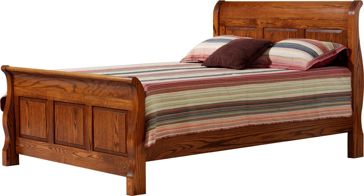 Crestwood Kid's Sleigh Panel Bed from DutchCrafters Amish Furniture