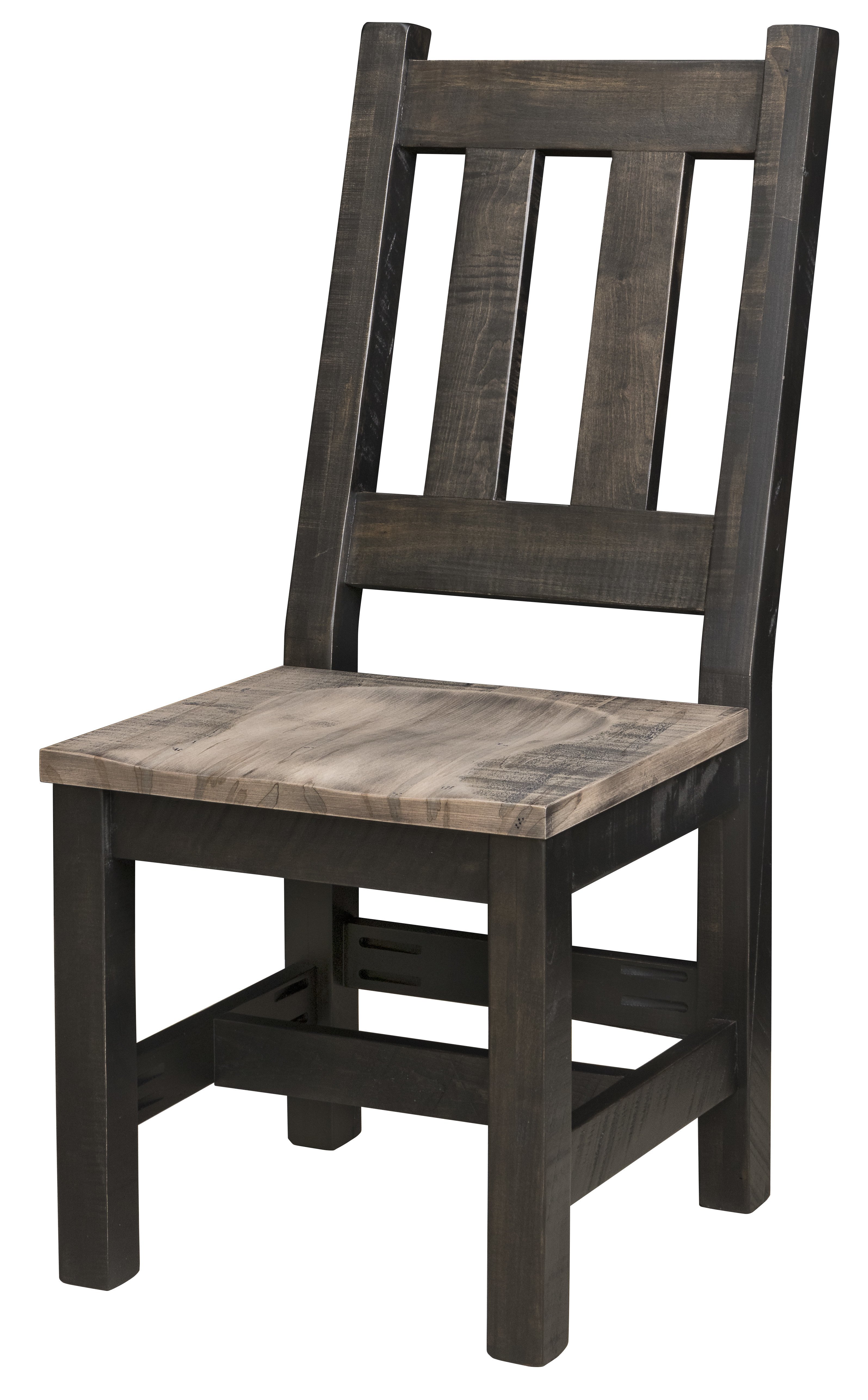 Rustic RoughCut Maple Wood Dining Chair from DutchCrafters Amish