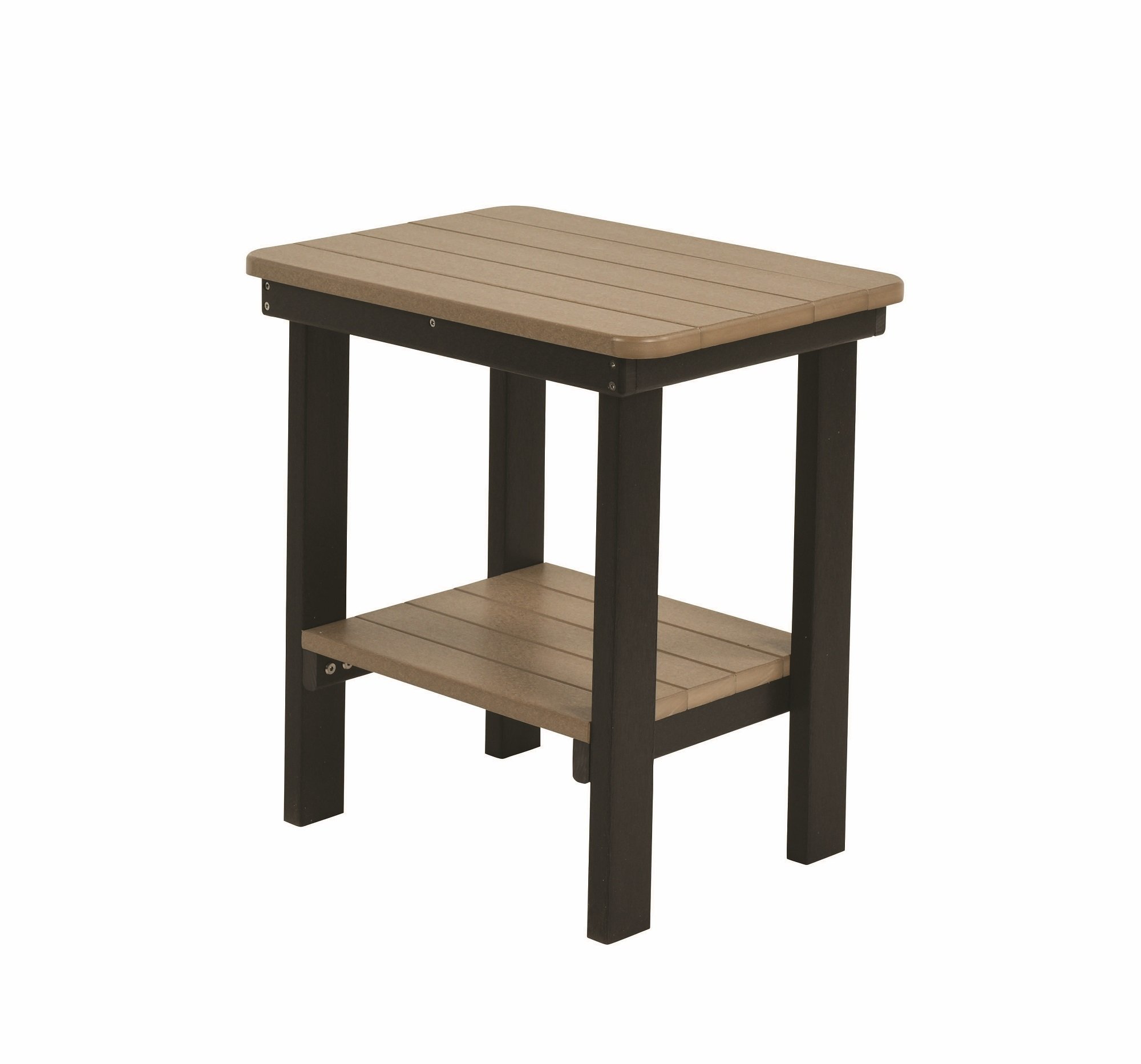 Berlin Gardens Poly Rectangle End Table | Durable Outdoor Polywood