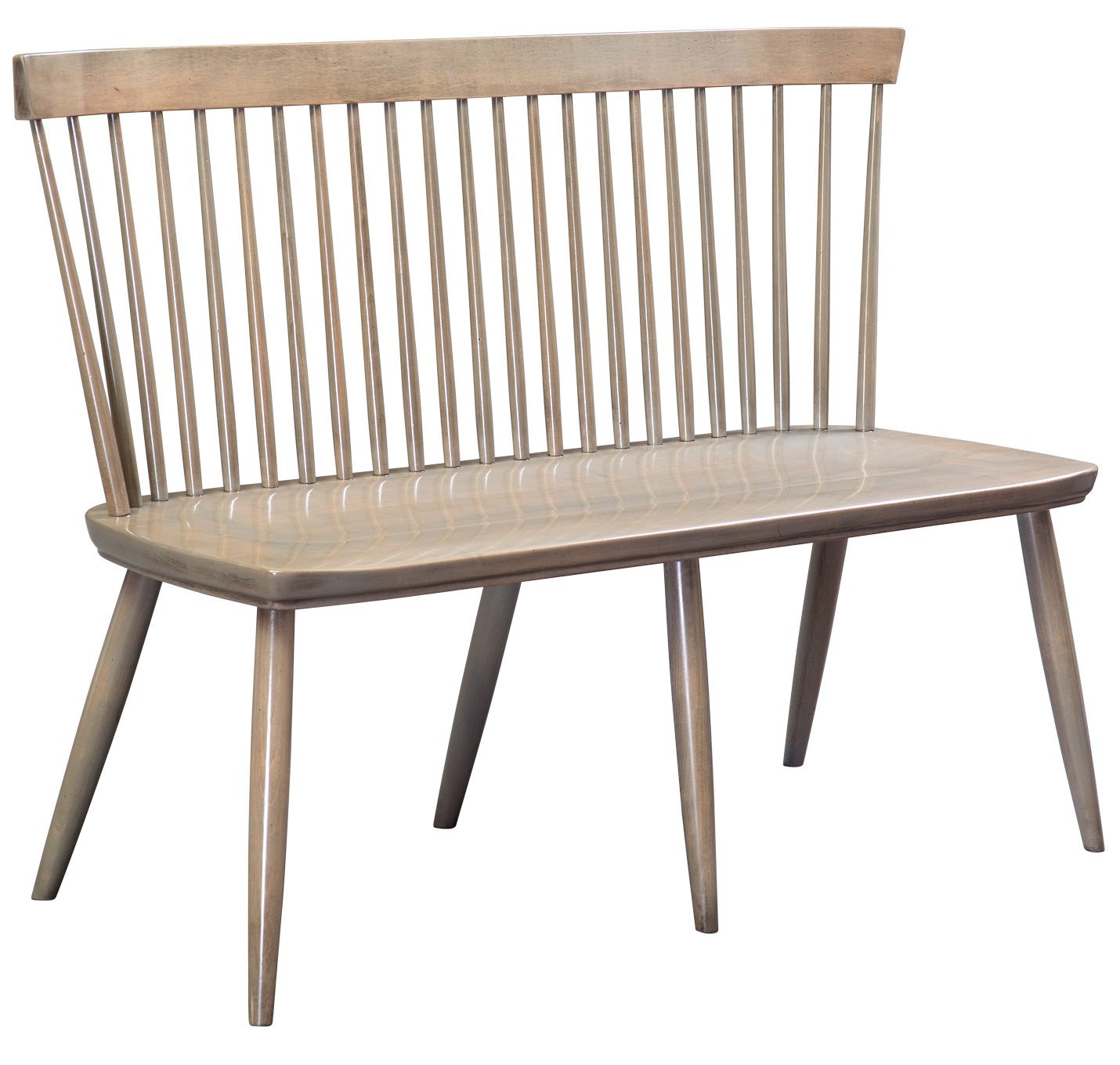 Farmhouse Windsor Bench from DutchCrafters Amish Furniture