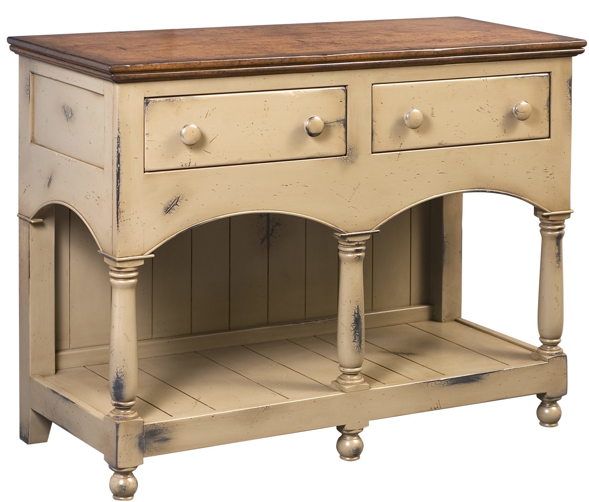 45" Wide Farmhouse Arch Buffet Cabinet from DutchCrafters Amish