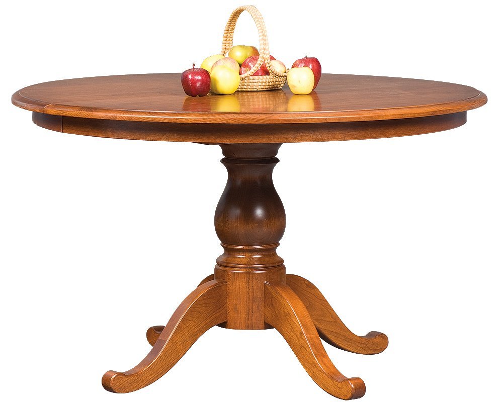 Lisle Single Pedestal Extension Dining Table from DutchCrafters Amish