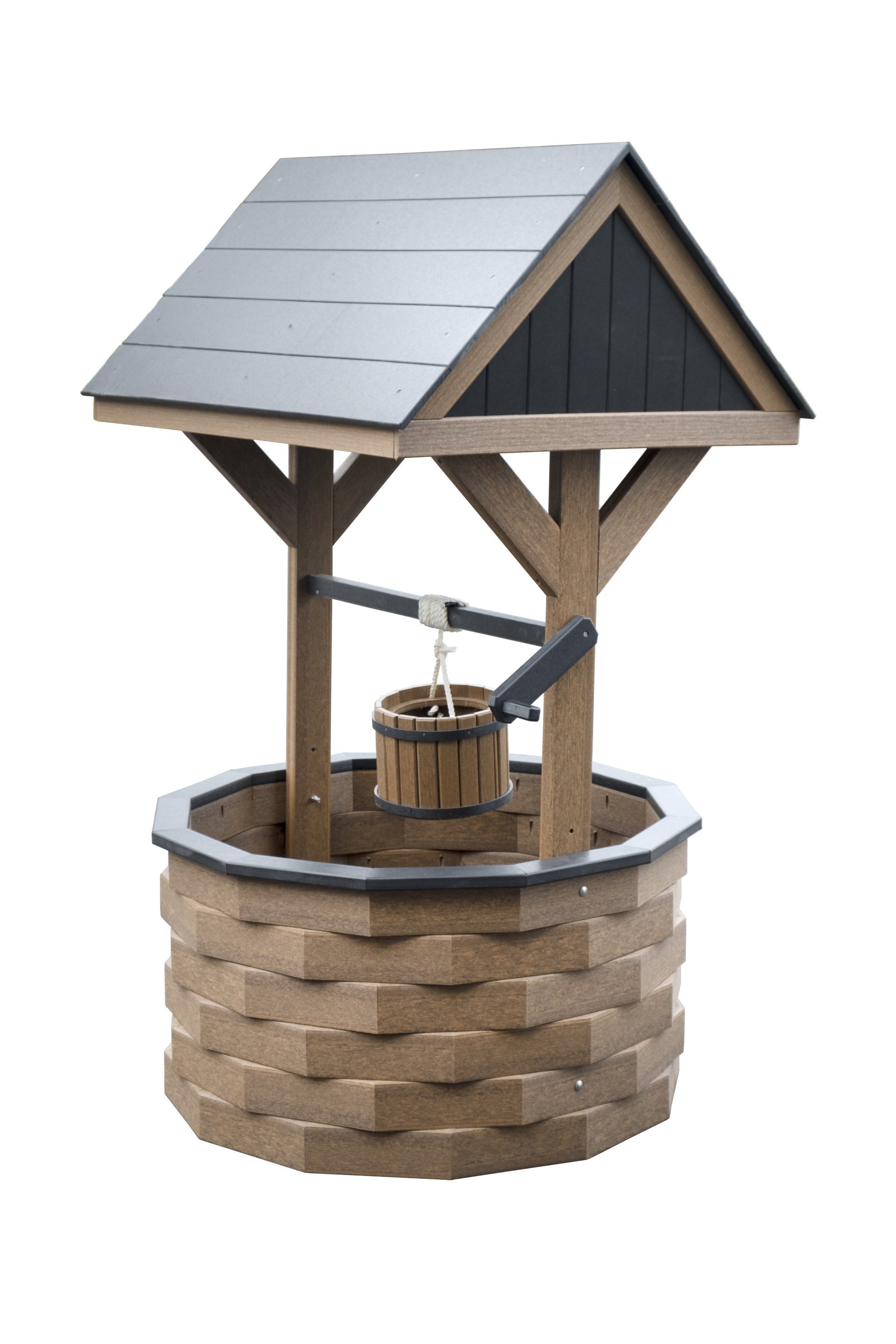 Large Poly Wishing Well with Poly Roof from DutchCrafters Amish